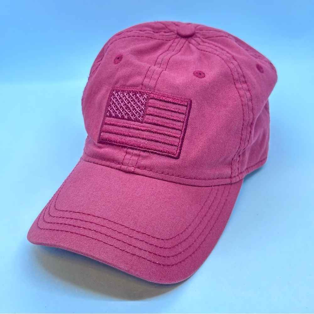 Academy Sports & Outdoors Red American Flag Ball Cap Hat Adjustable Strap 2020